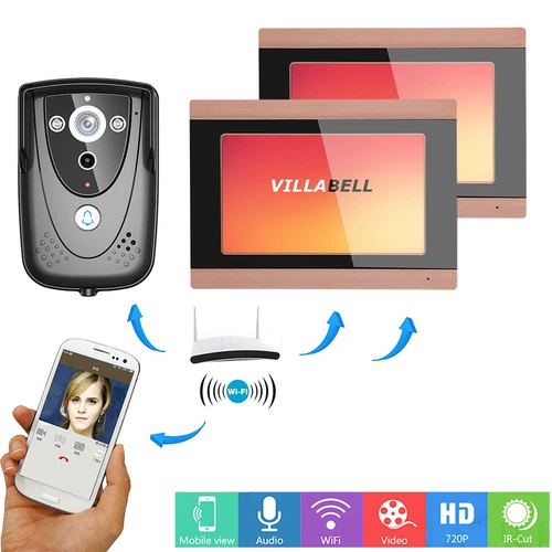 Умная беспроводная радио-няня для домашнего использования, вилла, 7 дюймов