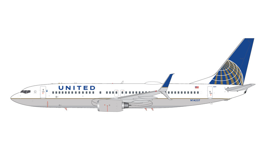 GeminiJets G2UAL759 United Airlines B737-800 s N14237 1:200