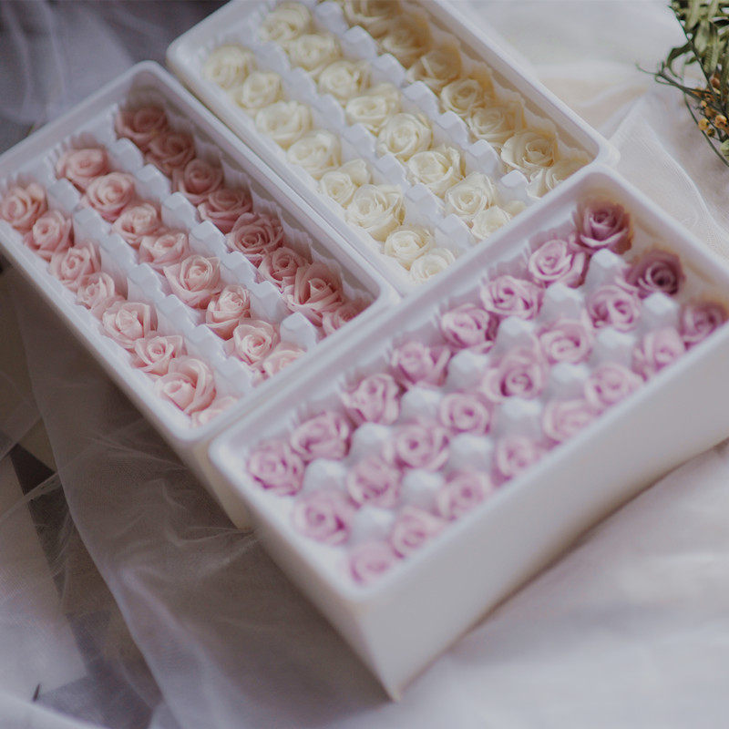 (Domestic small rose box) Preserved flower diy material package