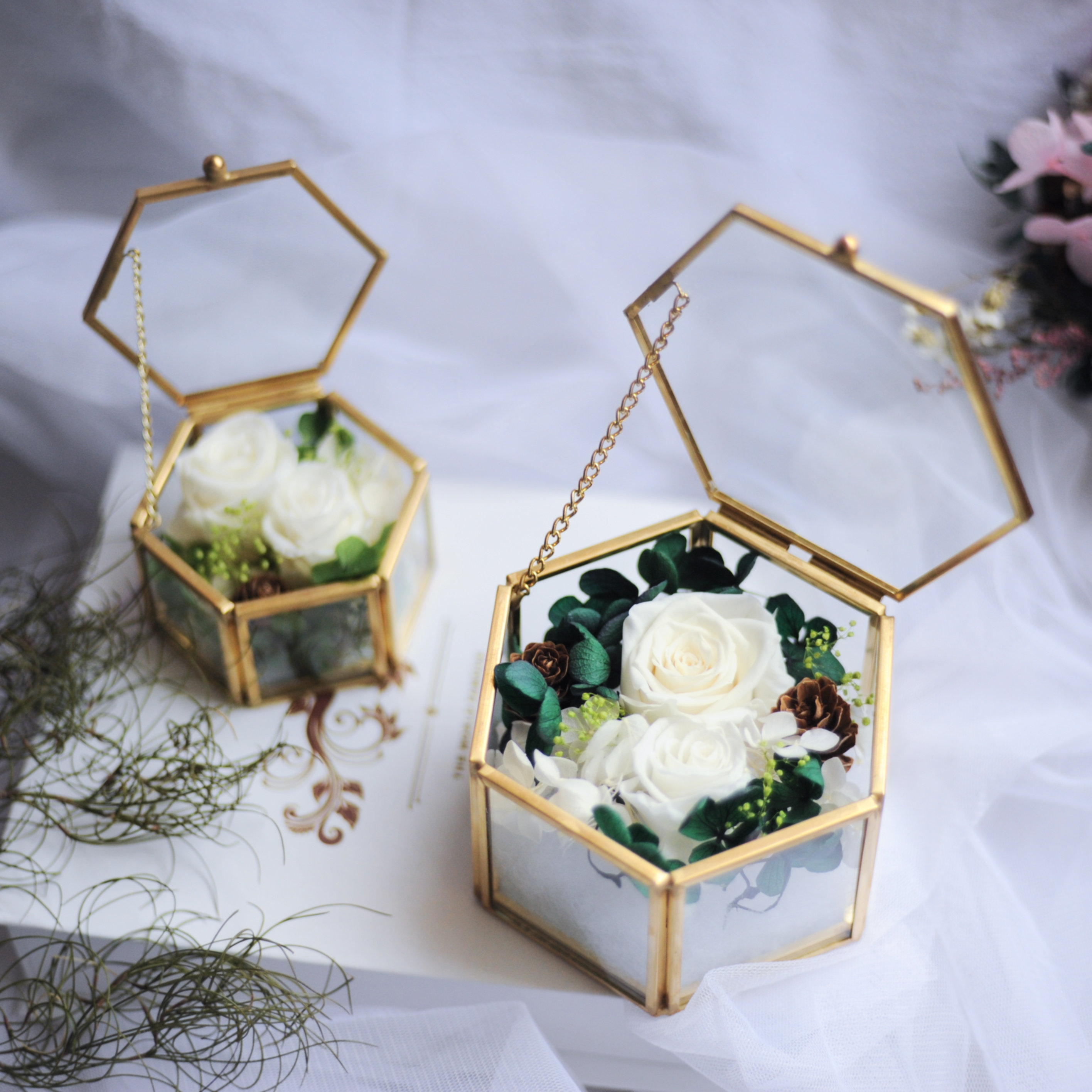 Sen Wedding Ring Rock Ring Box Immortal Wedding Creative Ring Ring Box Exchange for Ring Ring