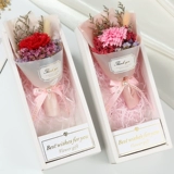 Гвоздика розовая букет новогодние подарки Лучший друг день рождения подарки на день святого Валентина для девочек ручной работы ручной работы