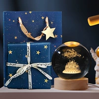 С Днем Рождения+Круглая деревянная база+изысканная упаковка