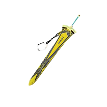 Animation peripheral destiny weapon model destiny night sword of victory keychain pendant with sheath FATE