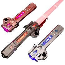 Laser Sword Star Wars Telescopic Luminous Sword 2-in-1 Colorful Flashing Light Stick Stall Toy