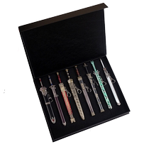 Fengshenbang surrounding Chinese style businessman Wang Jianjifa Peach Blossom Sword Qingming Xuanyuan Ghost Waiting Sword Set Alloy Sheath Knife Gold