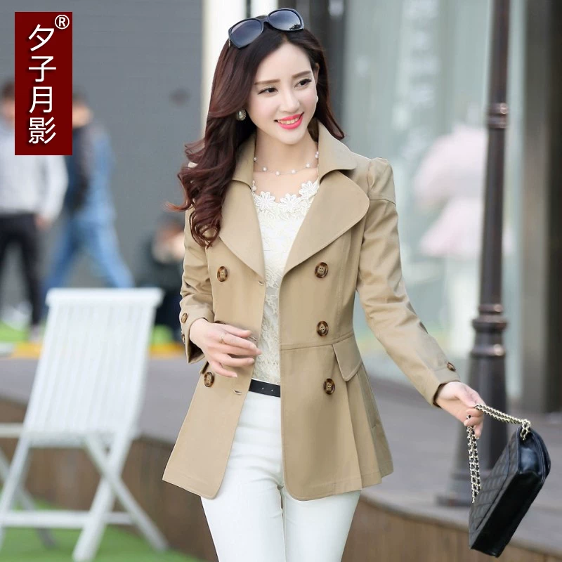 Осеннее trench coat, длинный рукав, классический пиджак, корейский стиль