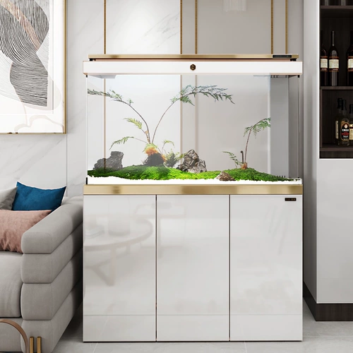 Новинка 2025 года, роскошный ультра-белый стеклянный большой аквариум Sensen для гостиной, дома, офиса, нижний фильтр для аквариума