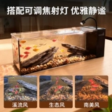 Аквариум Sensen, южноамериканский аквариум для рыбы, ультра-белый стеклянный боковой фильтр, небольшая гостиная, экологический ландшафтный дизайн, все-в-одном, новая модель 2025 года