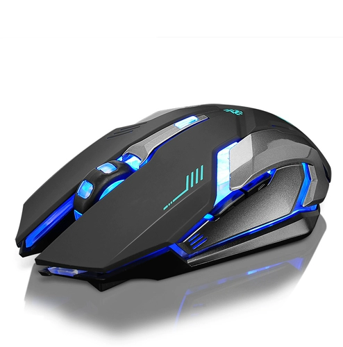 Беспроводная мышь с зарядкой, перезаряжаемый беззвучный неограниченный ноутбук подходит для мужчин и женщин