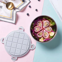 Nordic ins Wind bento box portable household lunch box stainless steel partition insulation lunch box to work students with Rice Bowl
