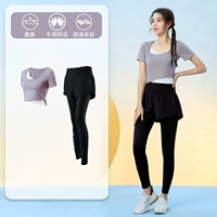 Сиреневый комплект, штаны, дизайнерская одежда для йоги для спортзала, популярно в интернете