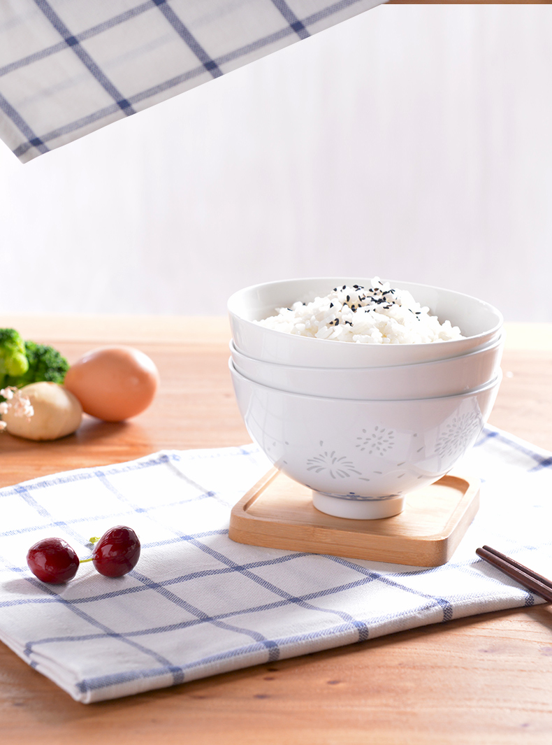 The dishes suit small bowl of jingdezhen porcelain and exquisite porcelain home eat rice bowl creative rainbow such as bowl bowl large rice bowls