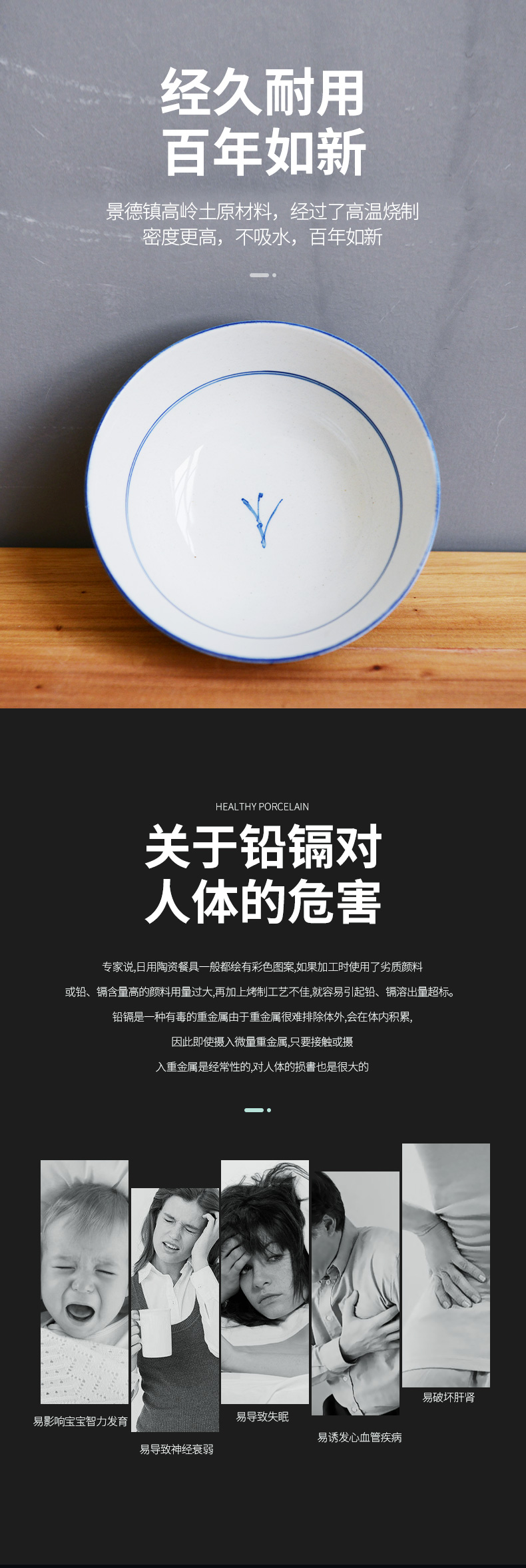 Jingdezhen blue and white porcelain bowls hand - made tableware to eat rice bowl household suit dish dish dish dish under the glaze color to use of tableware