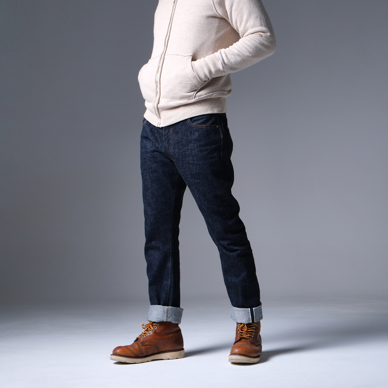 Full Count 1109 Japanese In-Stock 13.7oz Mid-Rise Slim Straight-Leg Rock Style Raw Denim Jeans