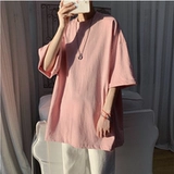 Солено-белая короткая мужская футболка, свободная, универсальная и красивая, с половиной рукавов для мальчиков, нишевый дизайн, с рукавами пять четвертей, высокого класса