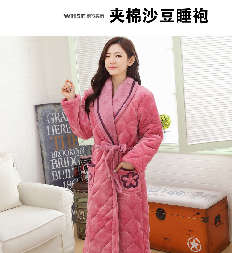 Peignoir jeunesse Quilted robe houmous - Ref 595227 Image 11