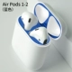 Airpods 1/2 Generation [Blue] металлическая пыльная наклейка
