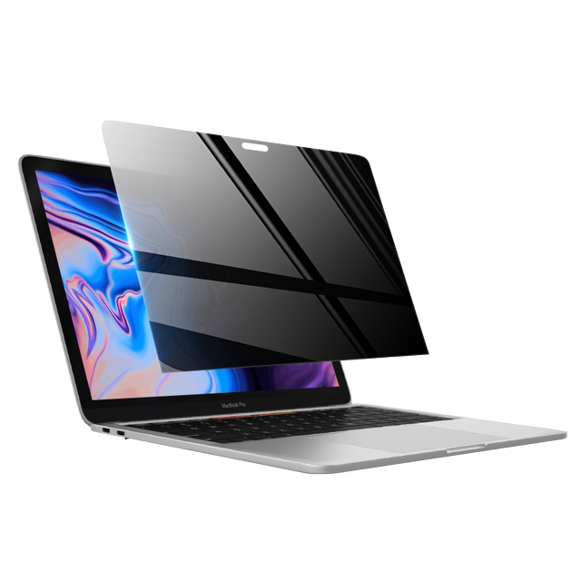 ເຫມາະສໍາລັບ macbookpro14 anti-peeping macbook screen film m2 Apple notebook air13.3 computer M1 tempered film 16-inch magnetic 13.6 removable anti-peeping 13 protective film 15