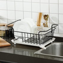 Multifunctional stainless steel dish rack drain rack basket put tableware tableware tableware fruit basket small single slot artifact