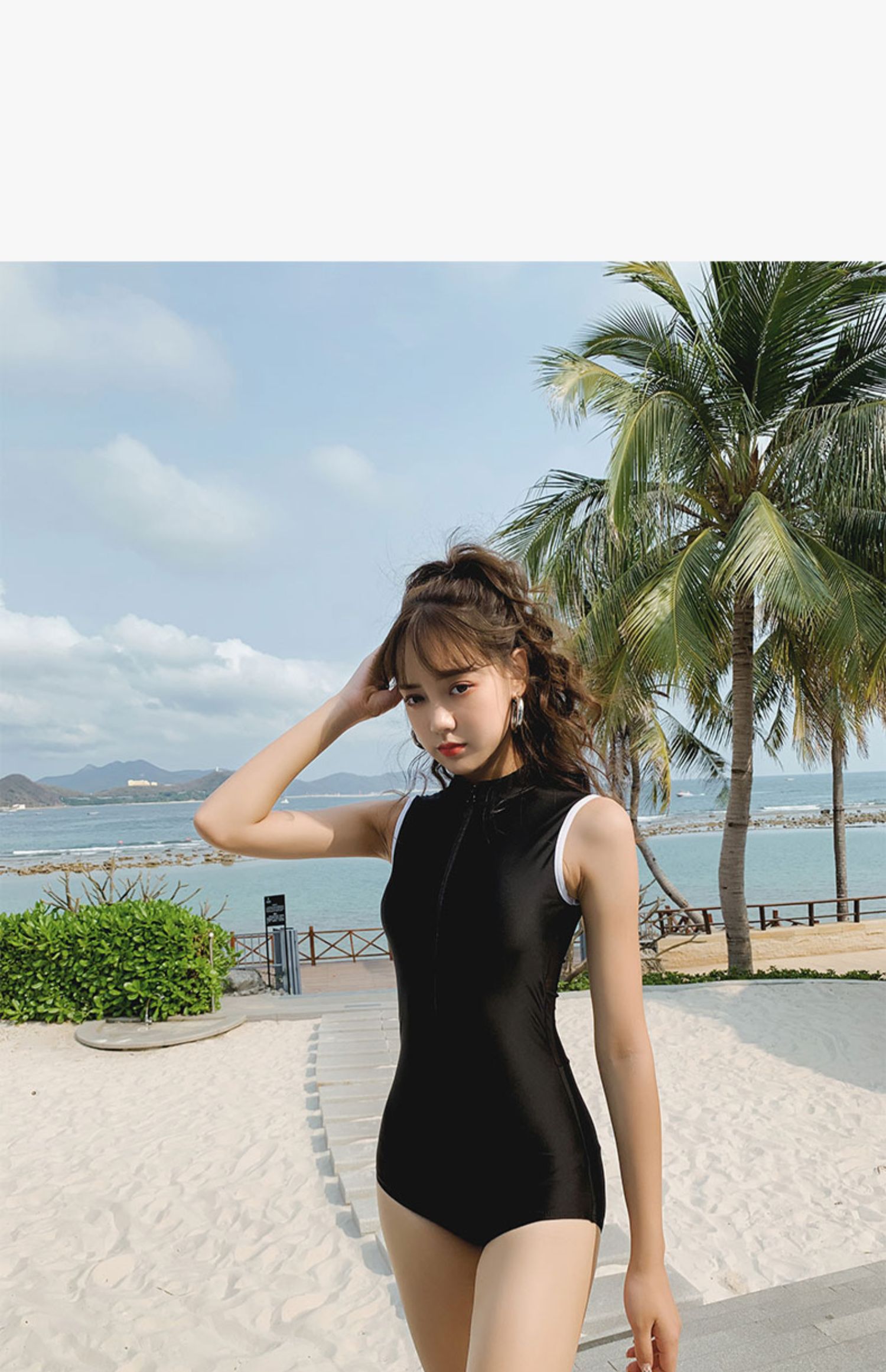 Mùa xuân mới 2019 nóng bỏng bảo thủ che bụng đã mỏng châu Âu và Mỹ rắn màu gợi cảm backless tam giác áo tắm nữ Xiêm - Bộ đồ bơi One Piece đồ bơi nữ liền thân dài tay quần dài