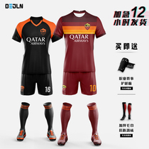 Roma jersey Dzeko Totti football suit custom mens short-sleeved suit 20-21 season adult game uniform
