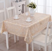 PVC tablecloth waterproof European plastic tablecloth anti-hot and oil-free tea table table cloth table mat tablecloth