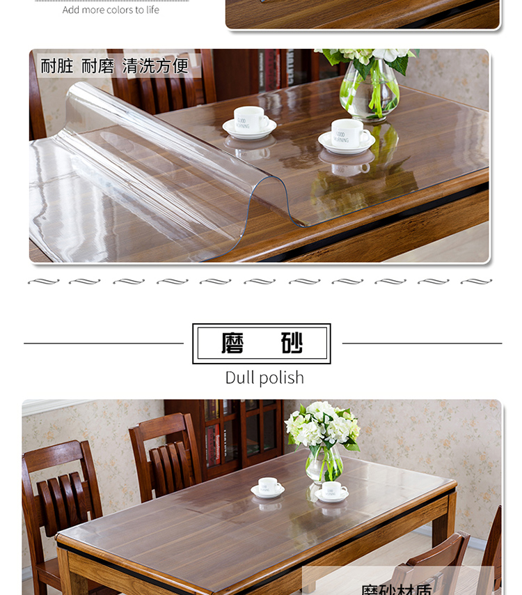 bảng pvc kính mềm Thảm dầu không thấm nước dùng một lần bảng nhựa vải khăn trải bàn bảng pad mat minh bạch - Khăn trải bàn khăn trải bàn dài