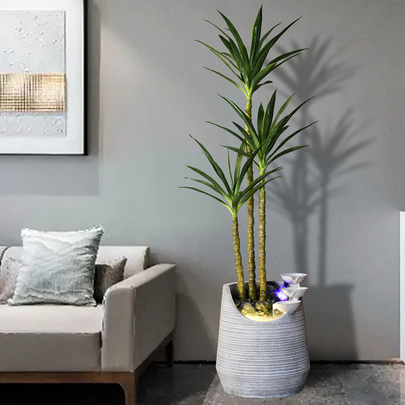 Flowing Water Fountain Bonsai Creative Ins-Style Ornament Office Floor-Standing Nordic Home Indoor Living Room Decorative Craft Flowing Water Fountain Bonsai Creative Ins-Style Ornament Office Floor-Standing Nordic Home Indoor Living Room Decorative Craft