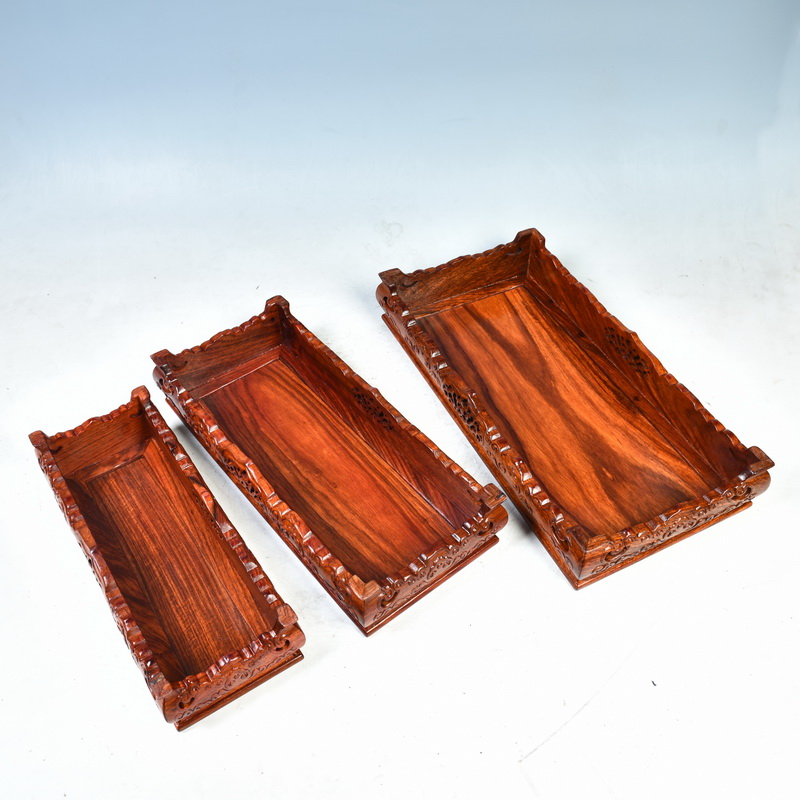 Pianology picking ruyi rectangle base solid wood handicraft furnishing articles flowers miniascape are it stone base