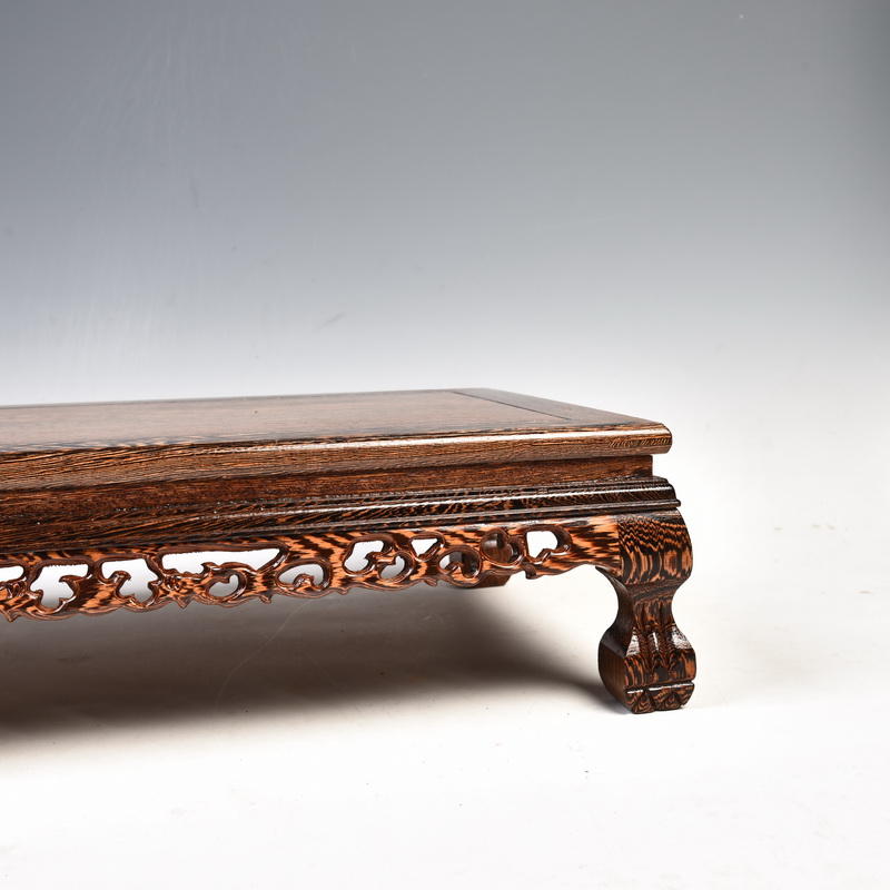 Hua limu miniascape of carve patterns or designs on woodwork annatto handicraft base base solid rectangular tank base wooden furnishing articles