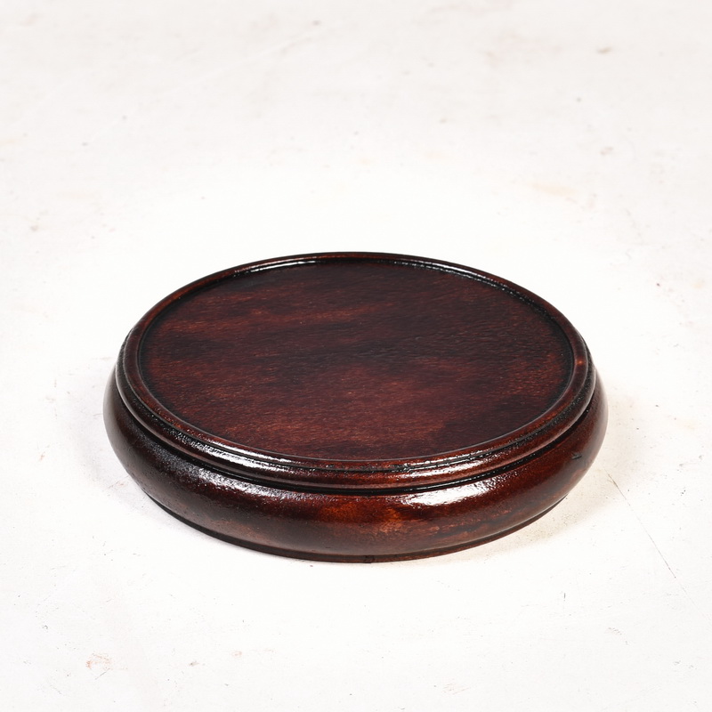 Monolith, round vase base solid wood round tea sets are it base stone base carved wooden base frame