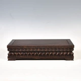 琴书侣 Эванвудская резьба Гуанейн Будда Статуя основание Лотос, квадратная основа, основание с твердым деревом с алмазом Луохан