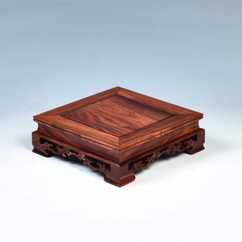 Pianology picking mahogany base rectangle flowers miniascape base solid wood square home decoration pastry base
