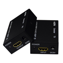 BOWU HDMI延长器60米HDMI转RJ45电脑监控硬盘录像机延长器HDMI网线传输器转rj45网络传输机顶盒音视频