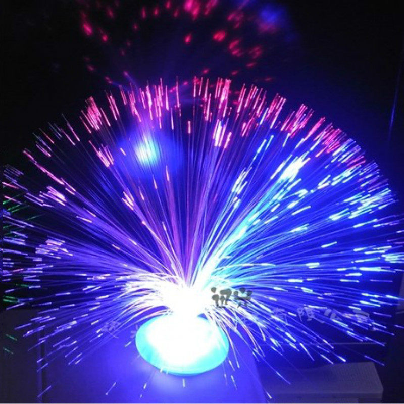 Colorful luminous gypsophila luminescent fiber optic lantern color-changing fiber optic light red gland honeysuckle community broadband guqin