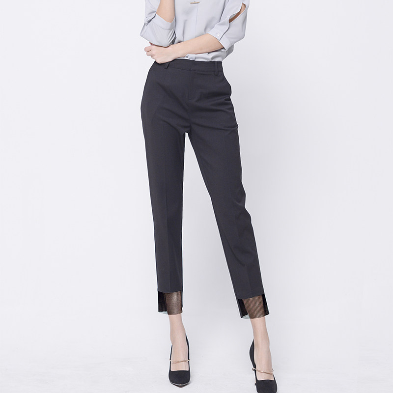 Van Donnie's new Western Pants Woman 90% Pants Spring Summer Casual Little Feet Plaid Pants Big Size slim fit Legs Smoke tubes pants