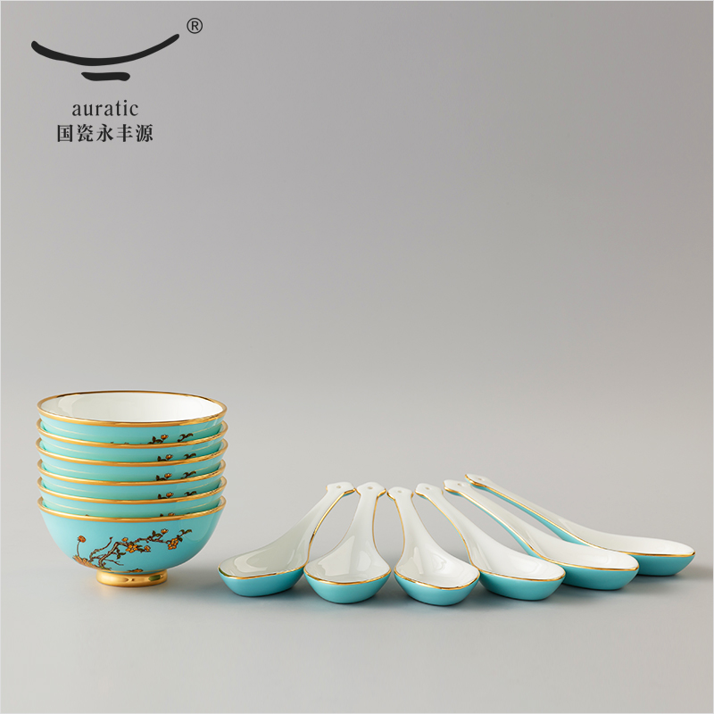 The porcelain porcelain tableware west lake blue bulk Mrs Yongfeng source 10000500 mm bowl