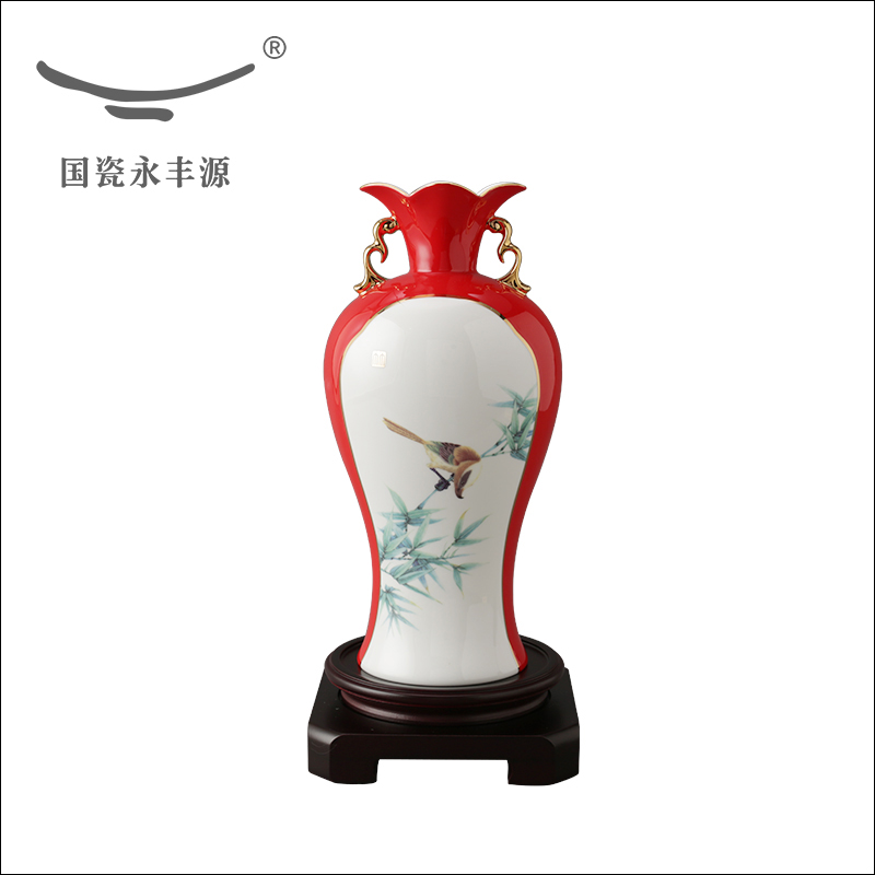 The porcelain yongfeng source precious bottle - bamboo flower arranging The sitting room of Chinese style furnishing articles decorate household gifts creative design