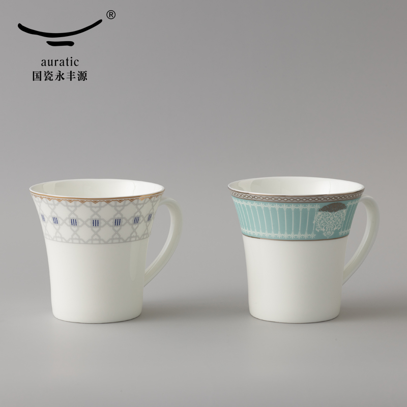 The porcelain yongfeng source deep yellow 320 creative glass coffee cup ceramic keller cup of cup 's office