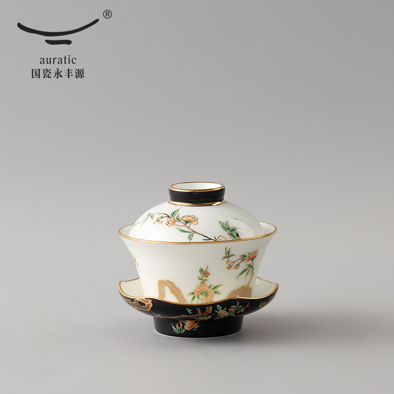 Mrs Porcelain Porcelain countries yongfeng source pomegranate home 3 head tureen ceramic kung fu tea set cover cup tureen tea cups