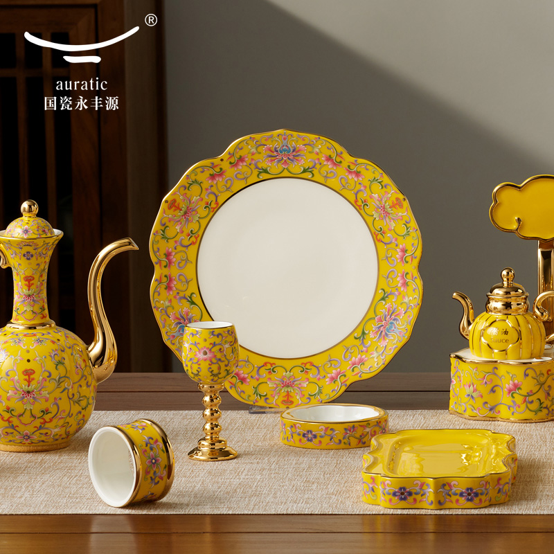 The new court porcelain Mr Yongfeng source porcelain porcelain dated 210/225/235/270/325 mm soup dish fish dish plates