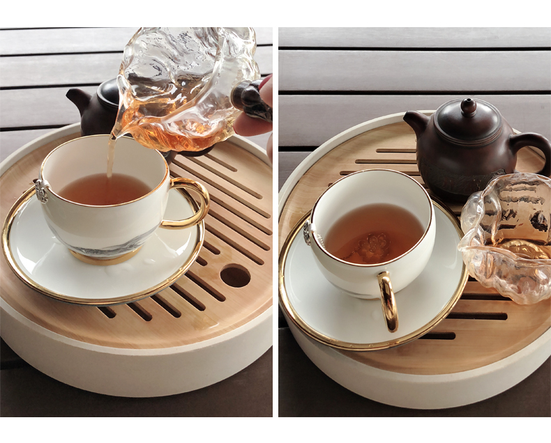 The porcelain yongfeng source Mr Li jiangshan 2 head coffee cups and saucers ceramic cups dish of gifts