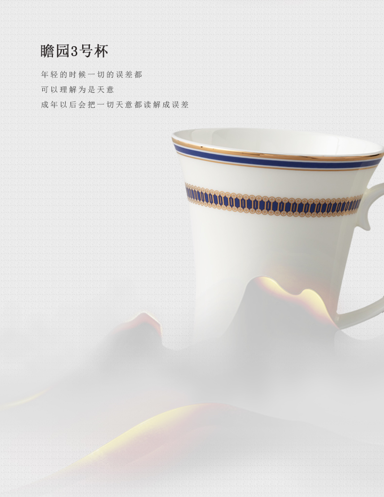 The porcelain yongfeng source deep yellow creative 3 glass ceramic keller of coffee cup single CPU type of CPU 's office