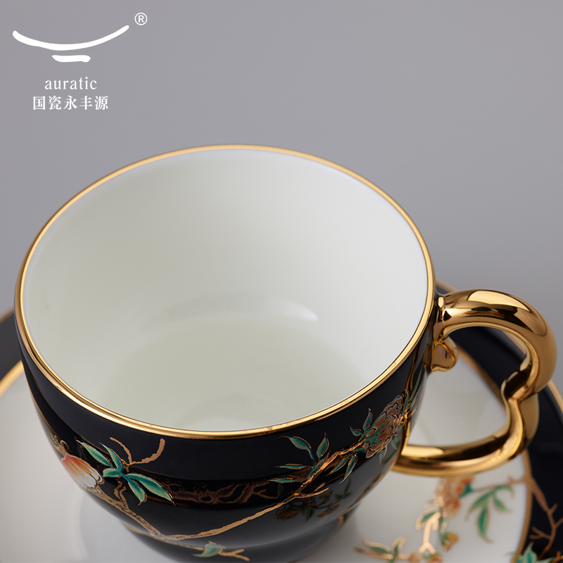 The porcelain Mrs Yongfeng source porcelain pomegranate home 17 coffee cup ceramic cup suit afternoon tea set