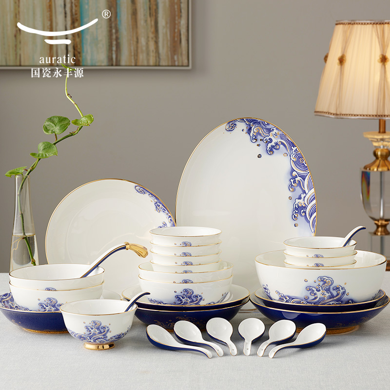 The porcelain Mr Yongfeng source porcelain sea pearl 29 ceramic tableware suit dishes dishes in a spoon, head of The household