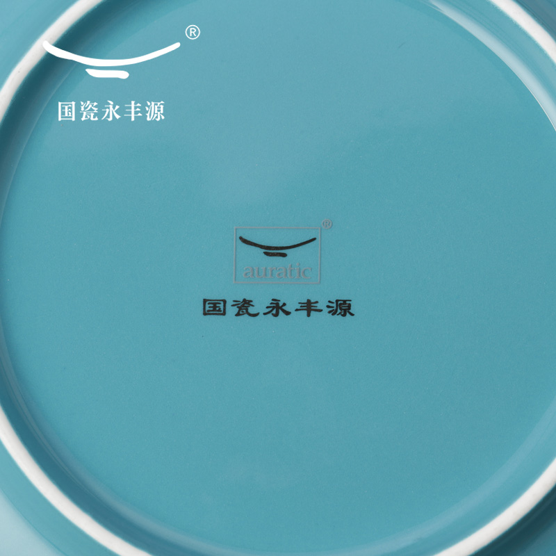 The porcelain yongfeng source of blue 29 first 50 ceramic tableware bowls plates of a complete set of spoon head suit 8 people set meal