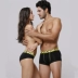 Ge La Duo cặp đôi đồ lót modal nam boxer nữ tam giác gợi cảm cám dỗ đồ lót nam hộp quà tặng phụ nữ Cặp đôi