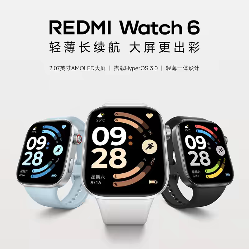 【New Product】Xiaomi Smart Watch Redmi Watch 6 Redmi Watch 6 Sports Blood Oxygen Heart Rate Monitoring
