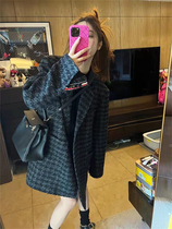 2022 Early spring Cool Moto glance Love mid-length Woven Fabric Suit Jacket