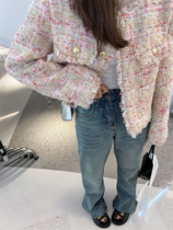 Pants Feet Special Hair Side Design ~ High Waist Micro Lao Jeans Women 2022 New Straight Drum Pants Loose Broadlegged Pants